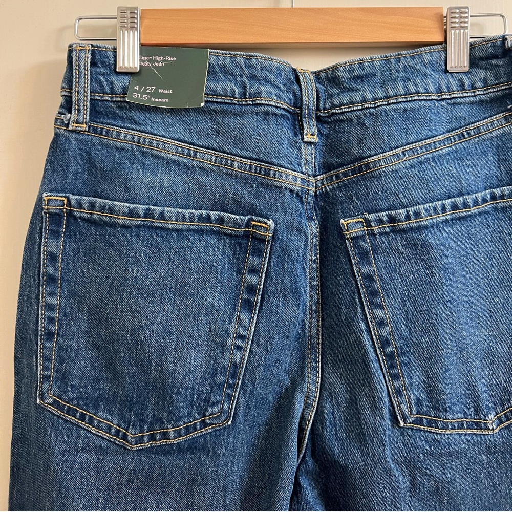 Super High-Rise Distressed Baggy Jean - Picture 7 of 8